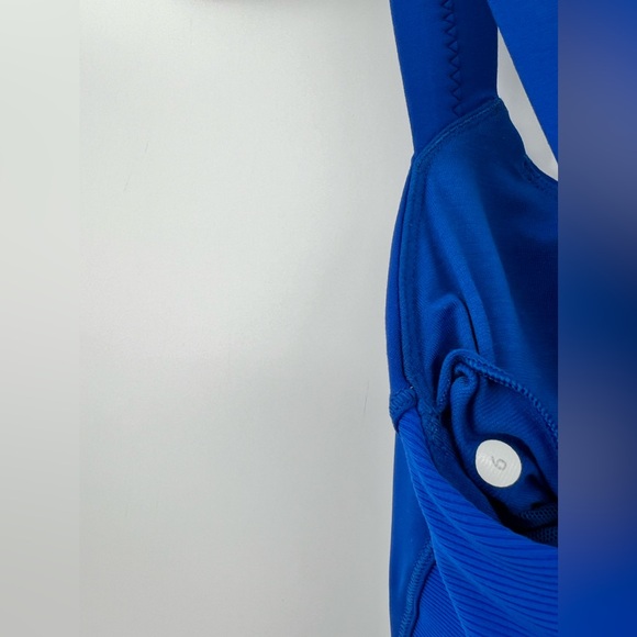 Lululemon Core Kicker Tank Top Baroque Blue Wide Straps Open Back Ribbed Bra 6 - Picture 15 of 16